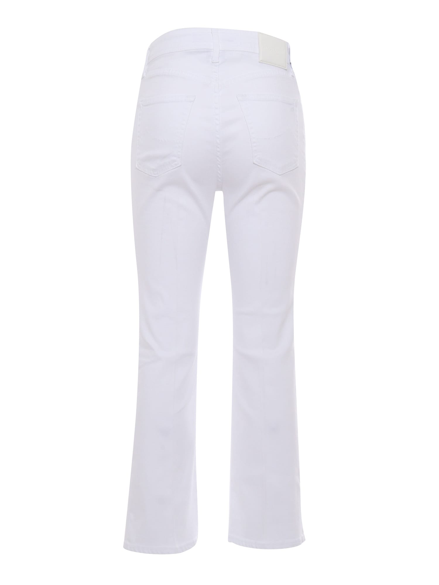 JACOB COHEN WHITE 5-POCKET TROUSERS 