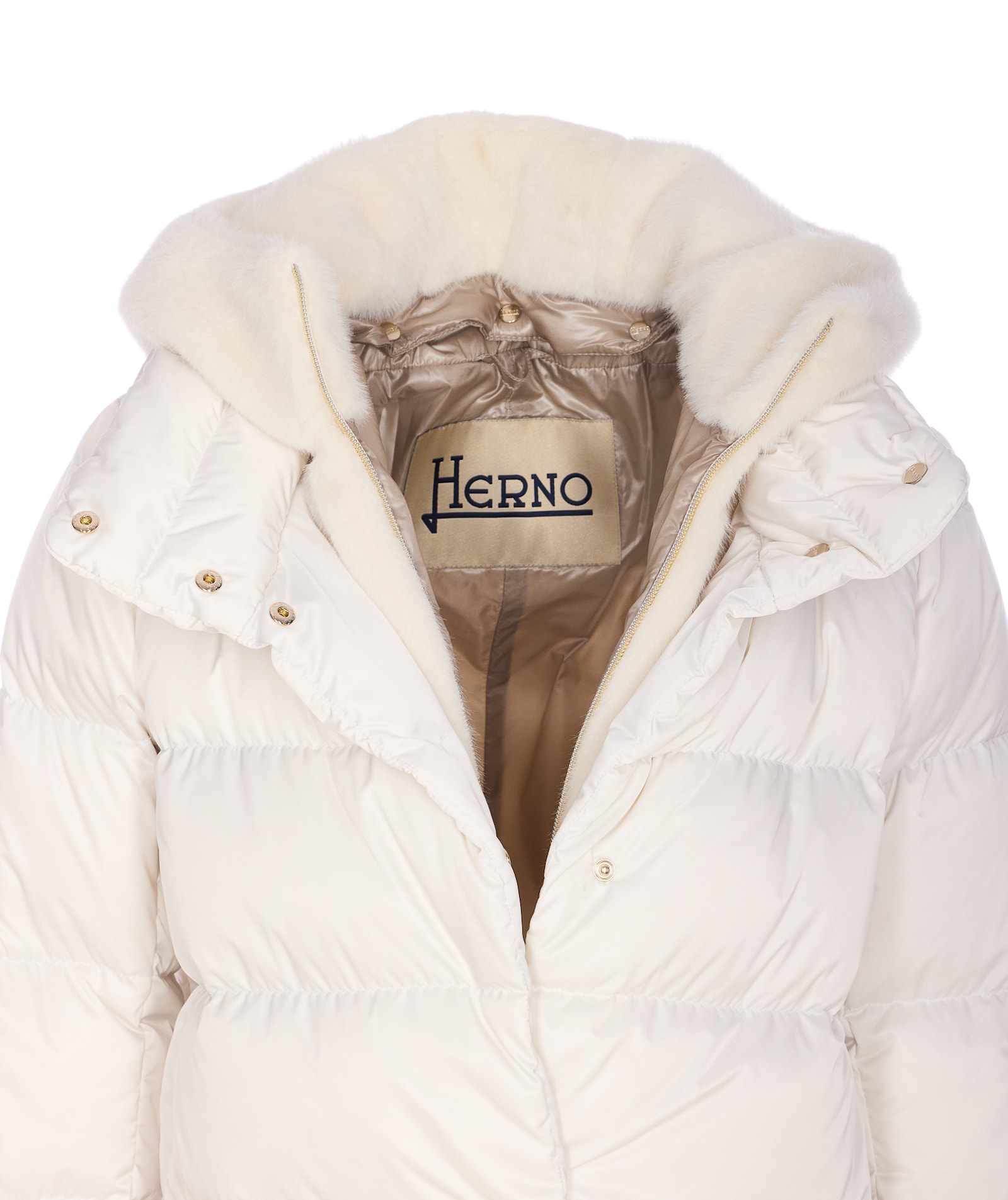 Herno A-shape Down Jacket In White