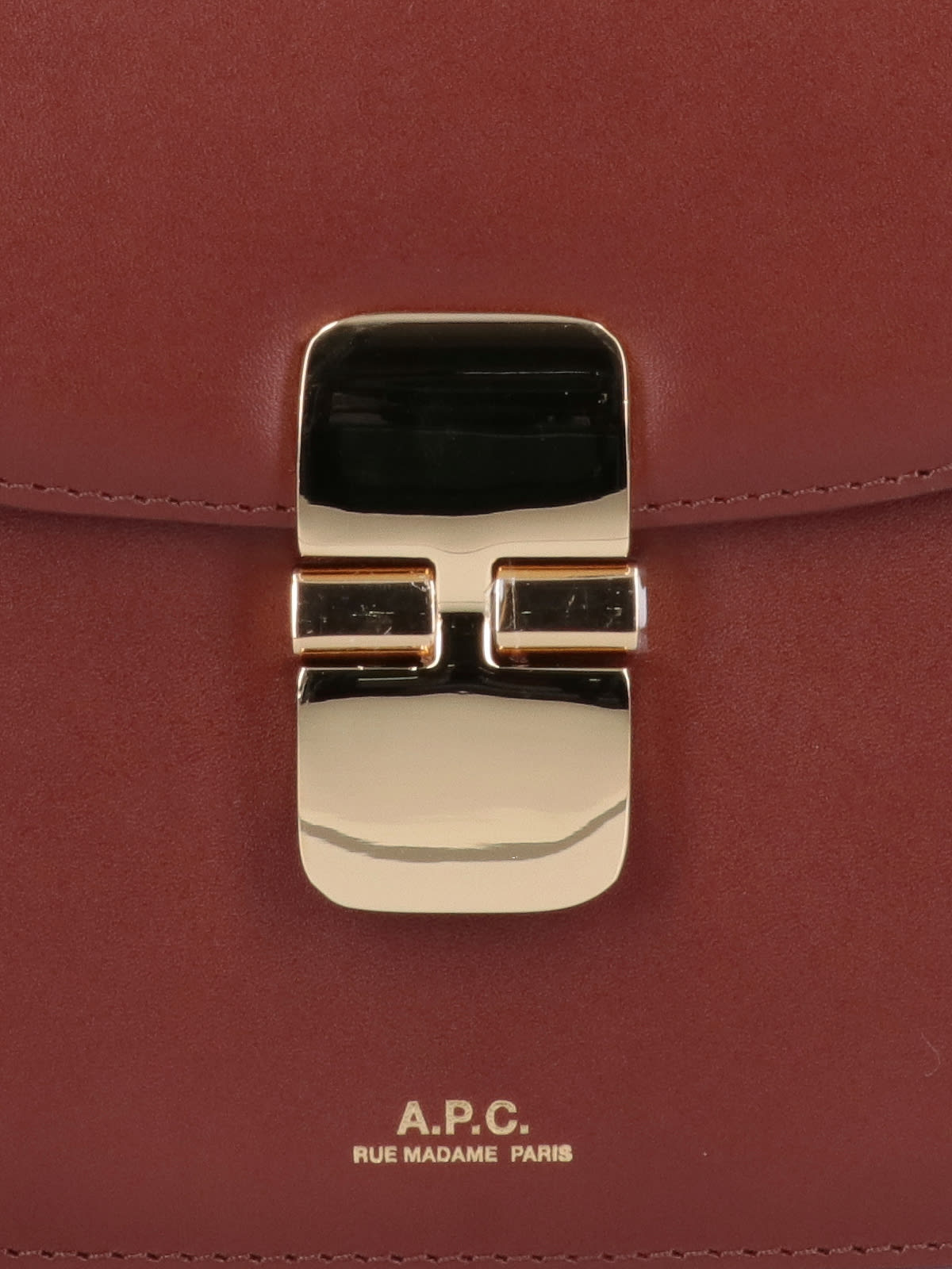 Shop Apc Grace Mini Shoulder Bag In Brown