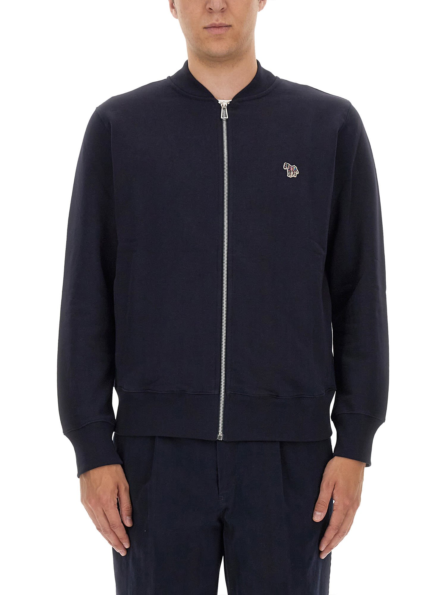 PS BY PAUL SMITH BOMBER JACKET WITH ZEBRA PATCH