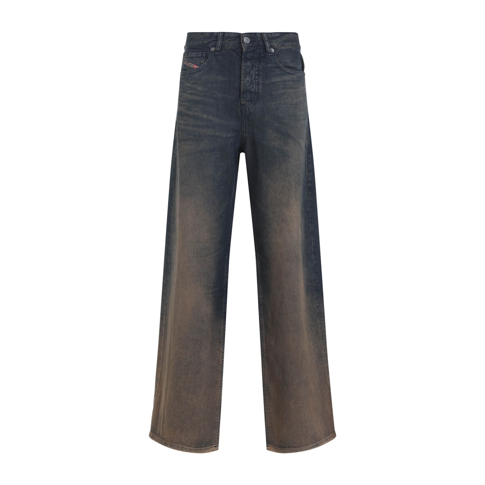 Diesel 1996 D-sire Jeans In Medium Blue With Faded Effect In Blue