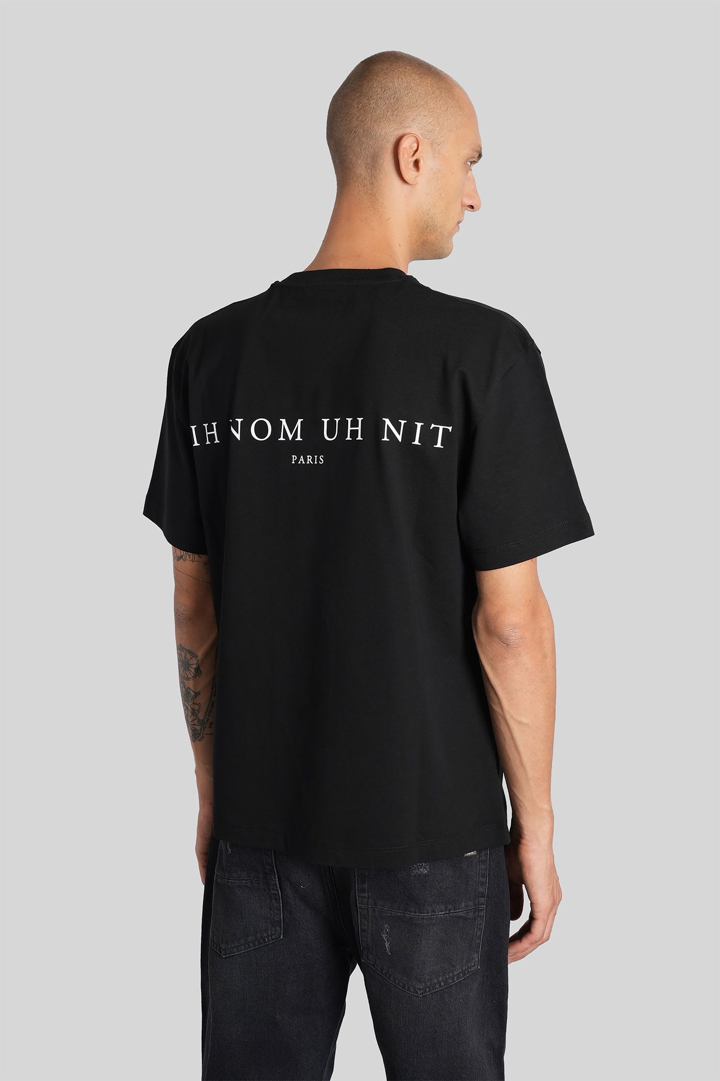 Ih Nom Uh Nit Graphic Printed Crewneck T-shirt In Black