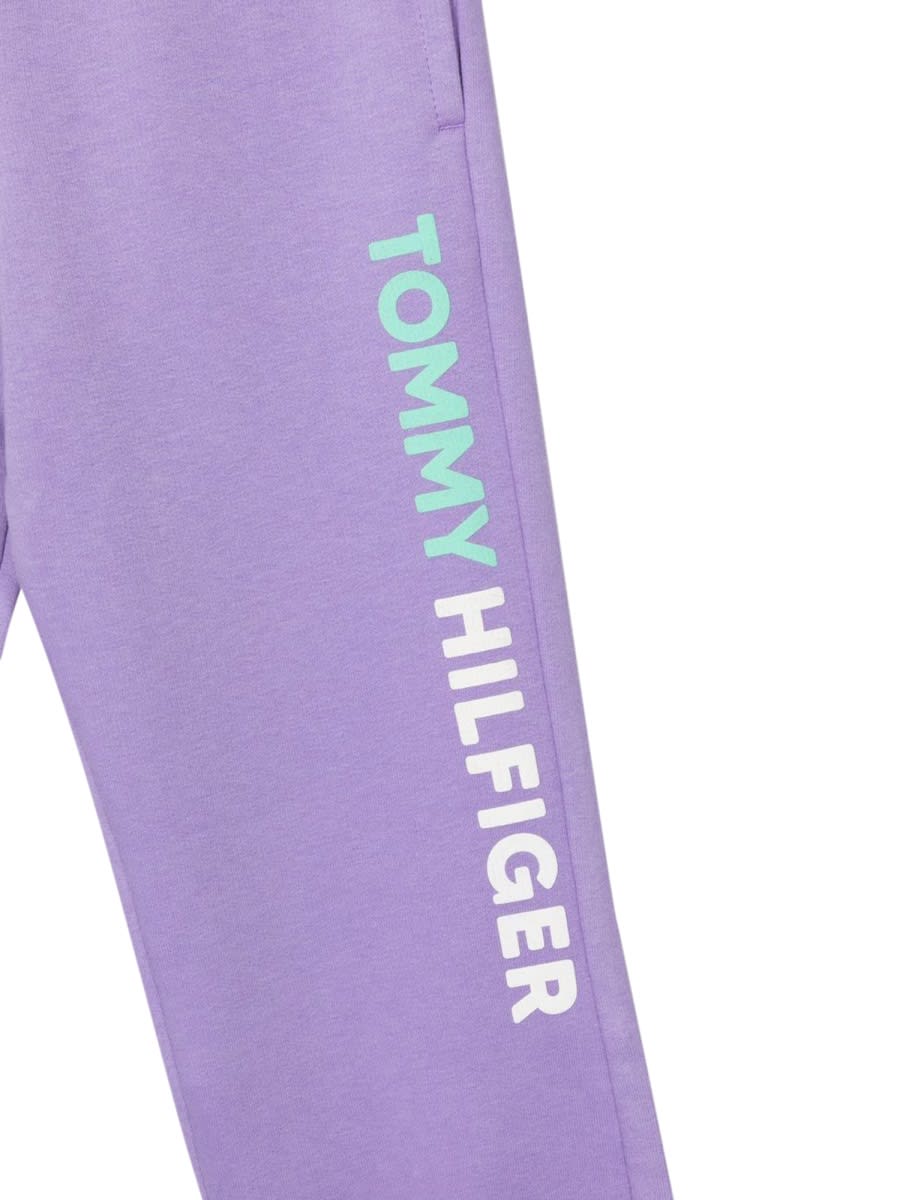 Shop Tommy Hilfiger Overprint Sweatpant In Purple