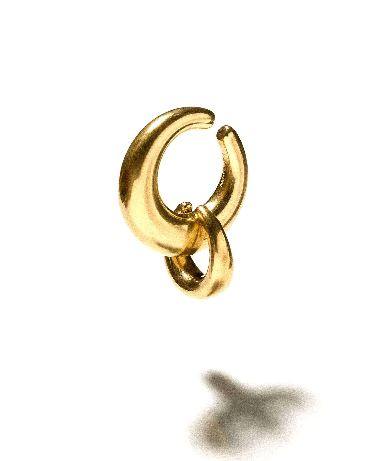 Panconesi Circle Ear Cuff Accessories In Gold