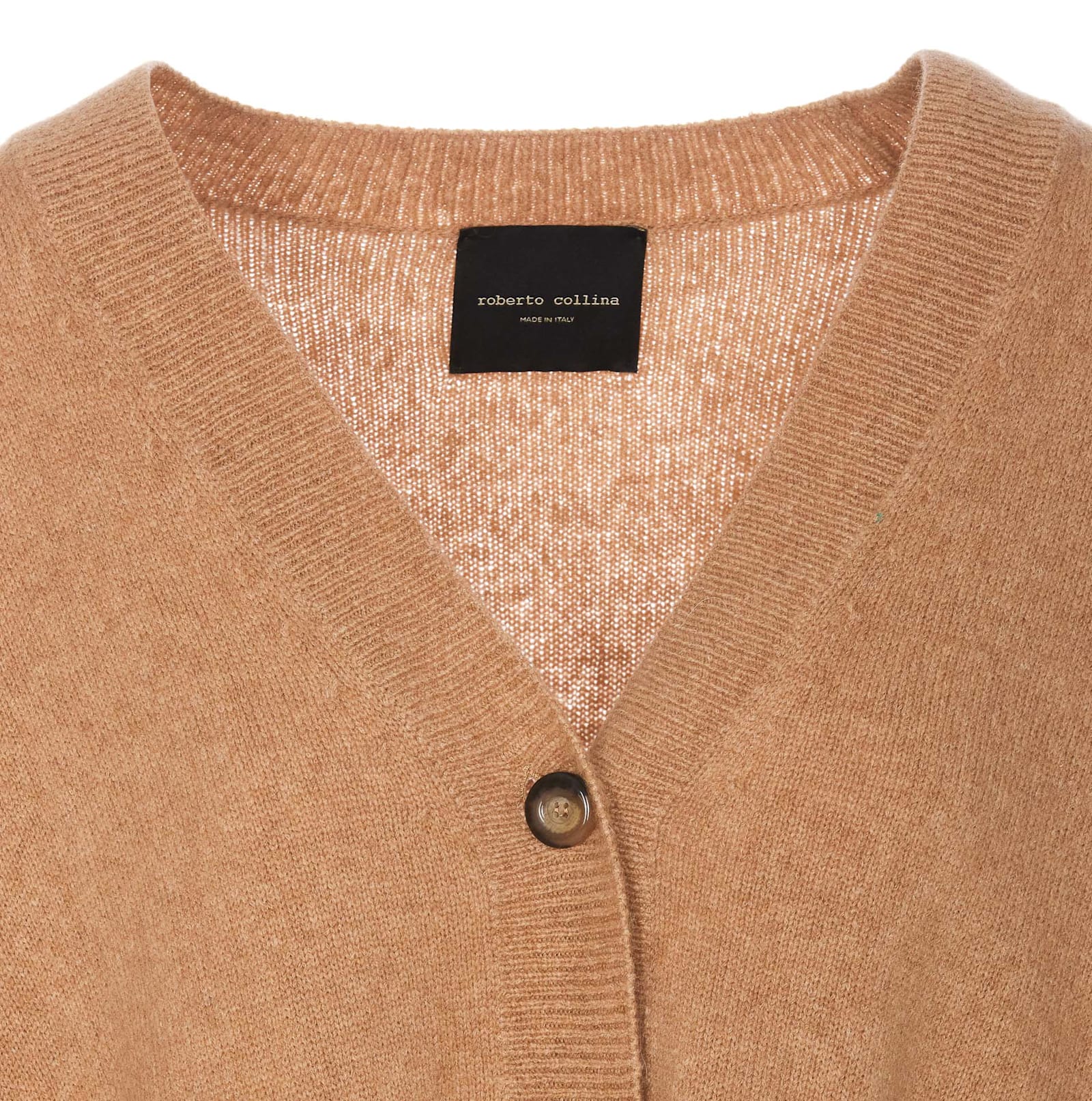 Shop Roberto Collina Cardigan In Brown