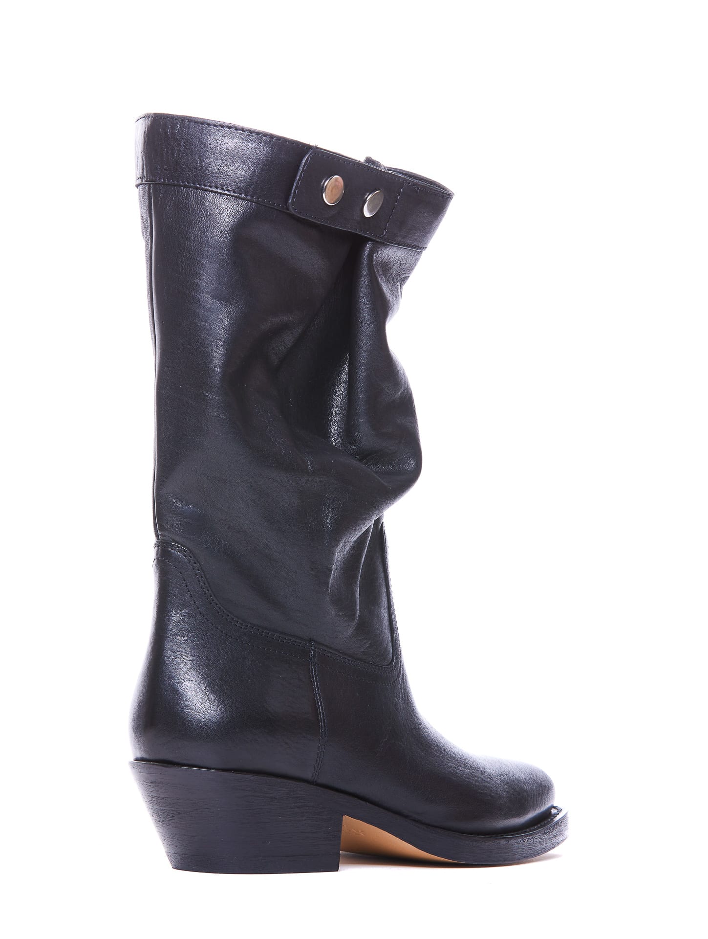 Shop Isabel Marant Ademe Boots In Black