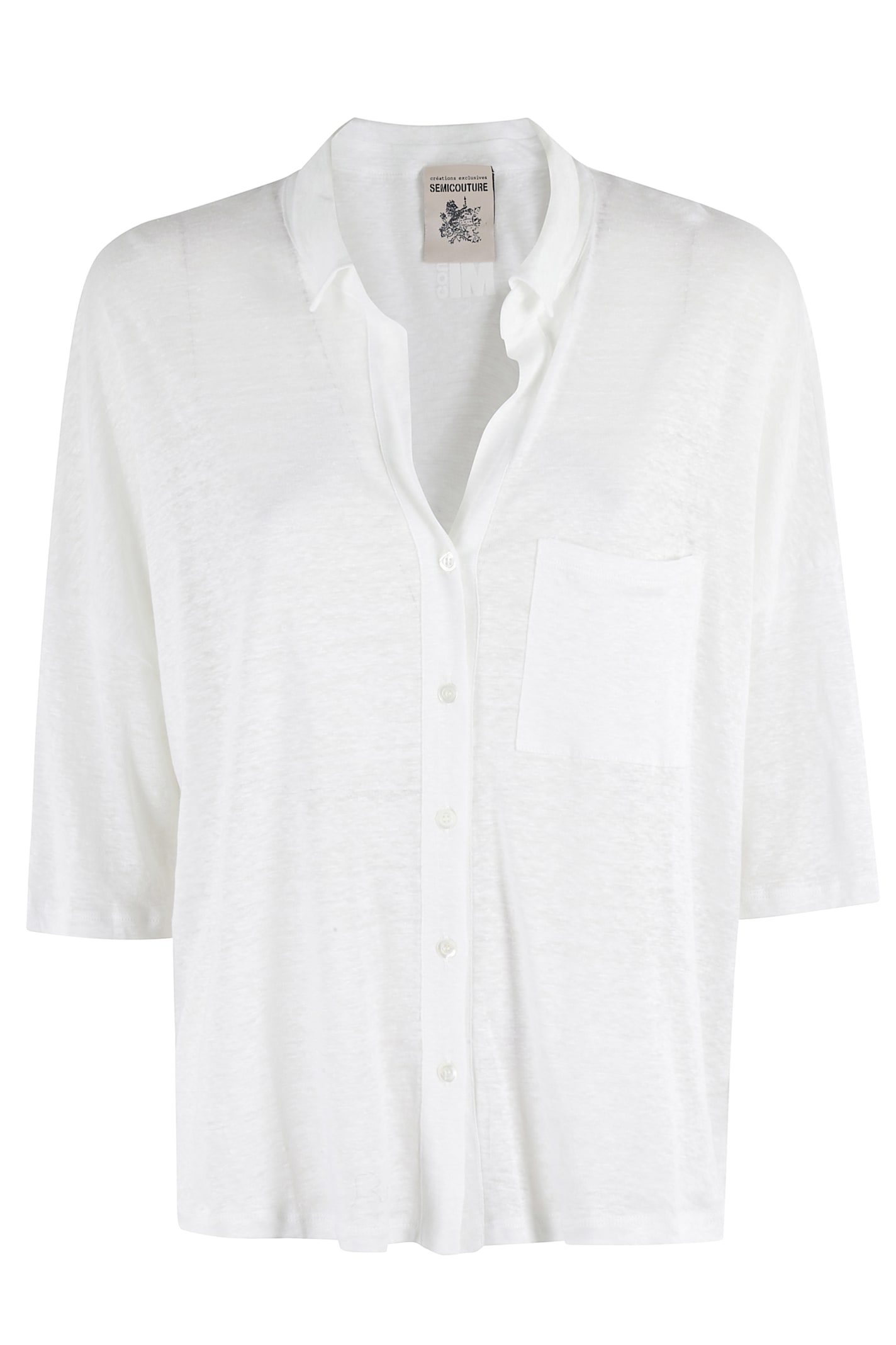 Shop Semicouture Camille In Bianco