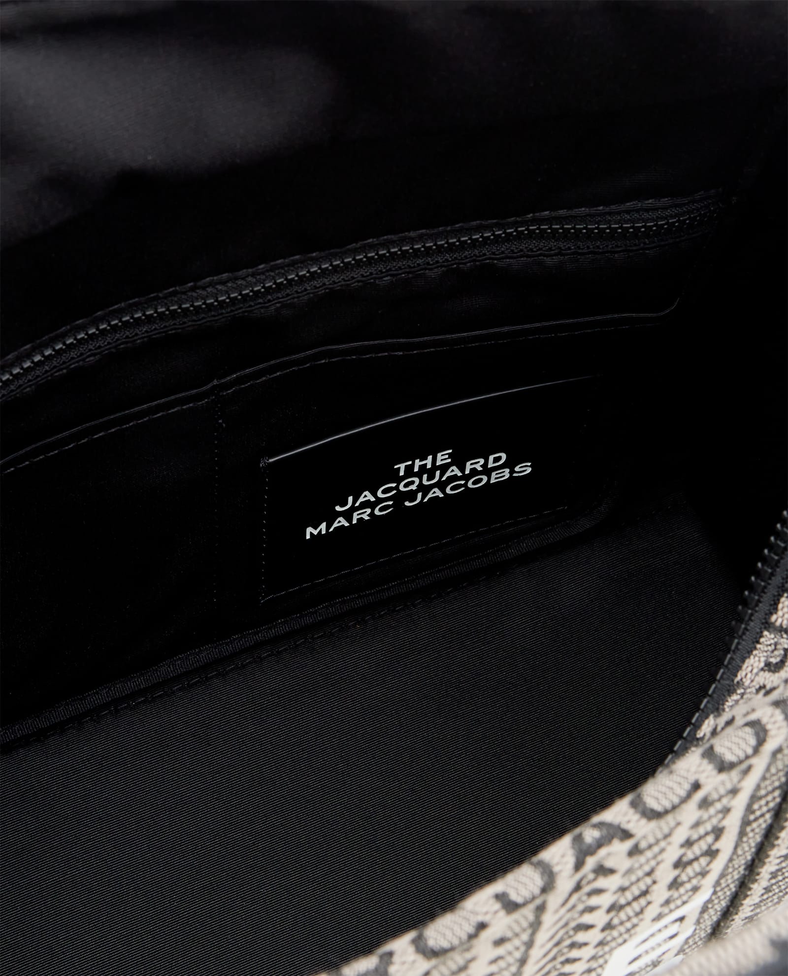 Shop Marc Jacobs The Medium Monogram Jacquard Tote Bag In Black
