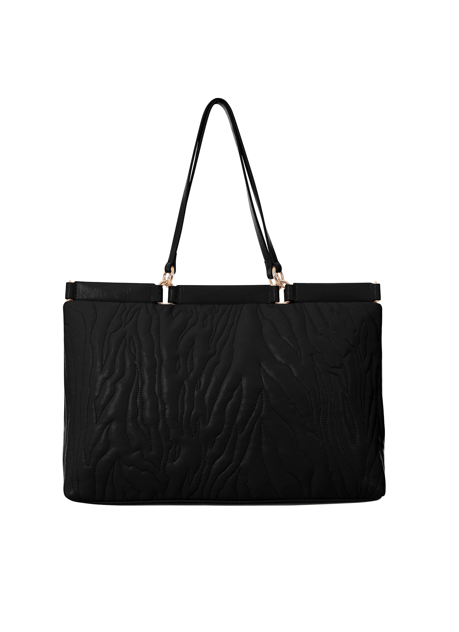 Just Cavalli Tote Bag In Black
