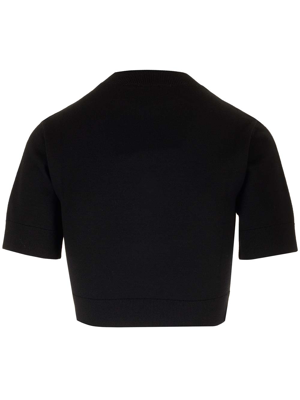 Shop Patou Cropped Top In Black