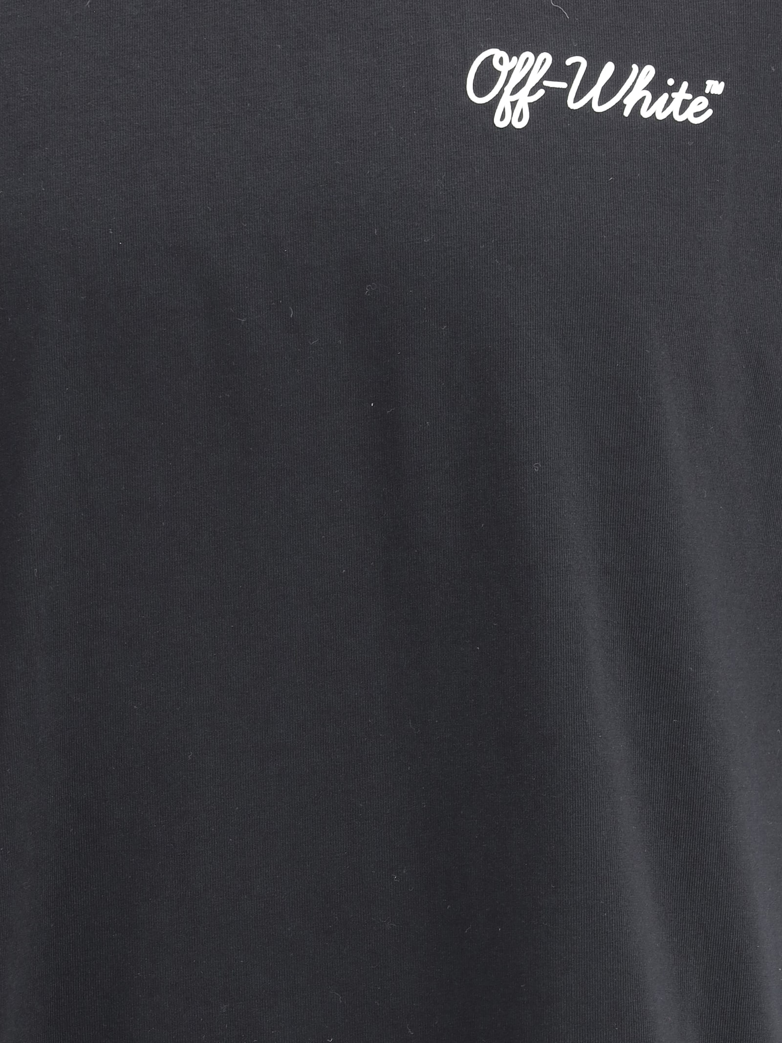 Off-white Black Script T-shirt In Black/white