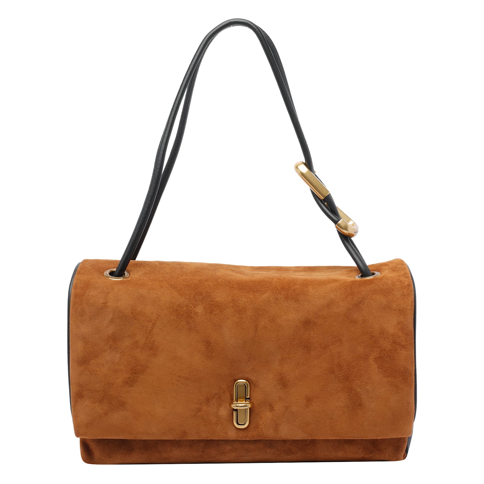 Marc Jacobs The Large Dual Suede Shoulder Bag In Brown
