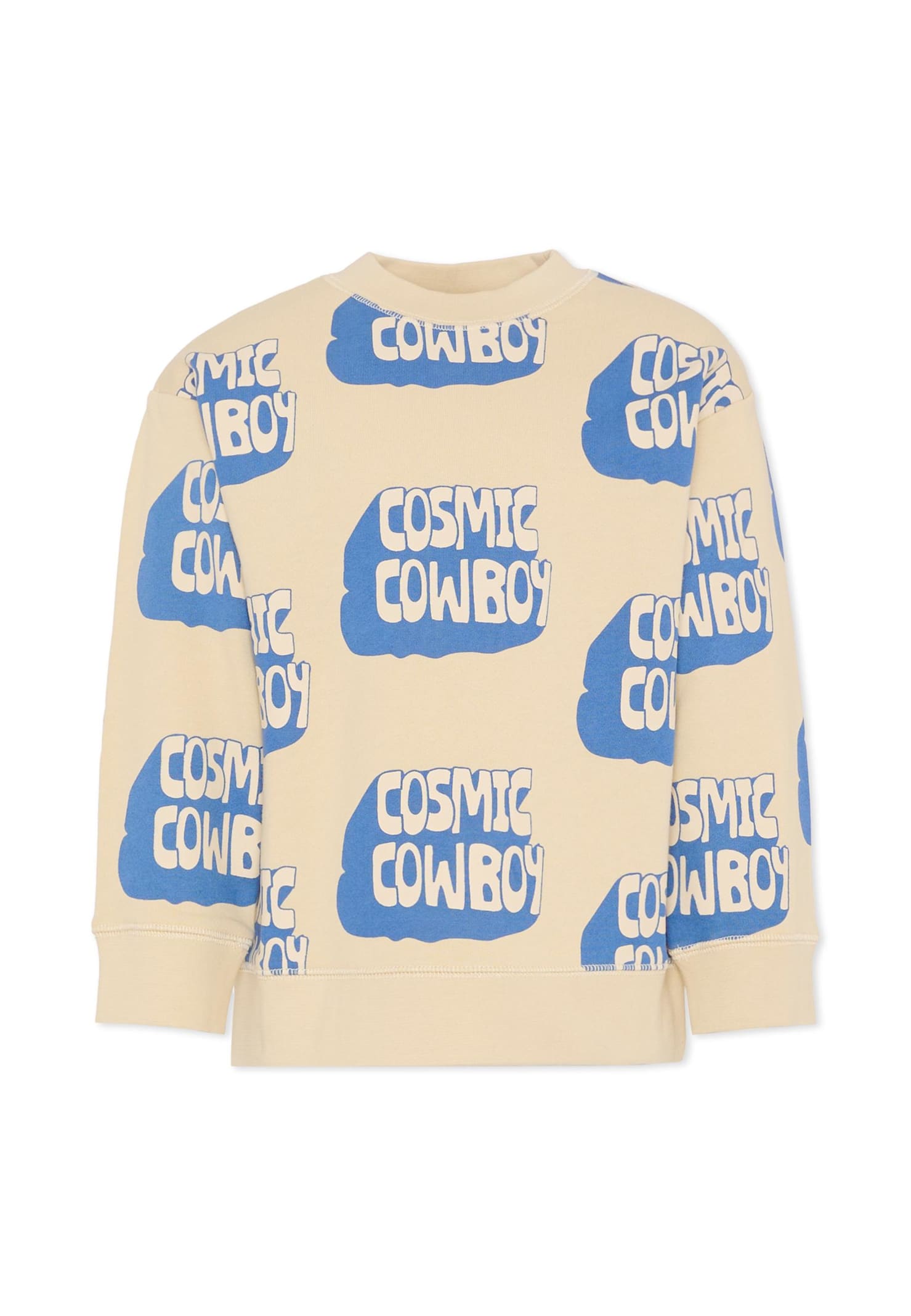 Stella Mccartney Beige Sweatshirt For Boy With Writing In Neutral