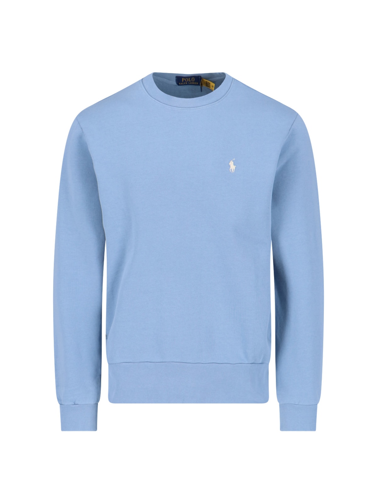 Polo Ralph Lauren Logo Crewneck Sweatshirt In Light Blue