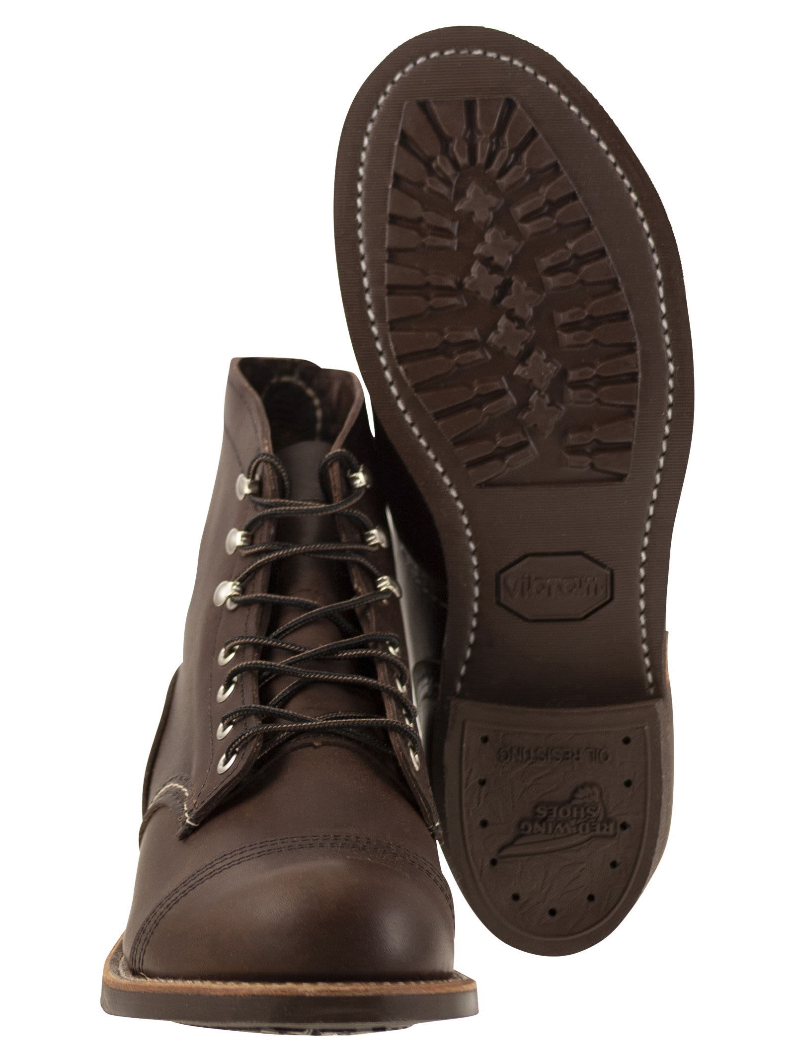 Red Wing Iron Ranger Mens Boot Uk8 Eu42 In Brown