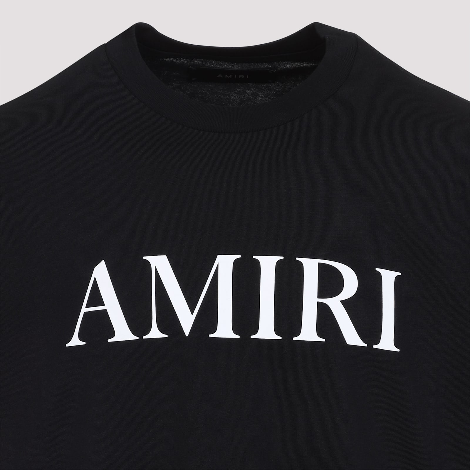 Amiri Cotton T-shirt With Logo Print In Black