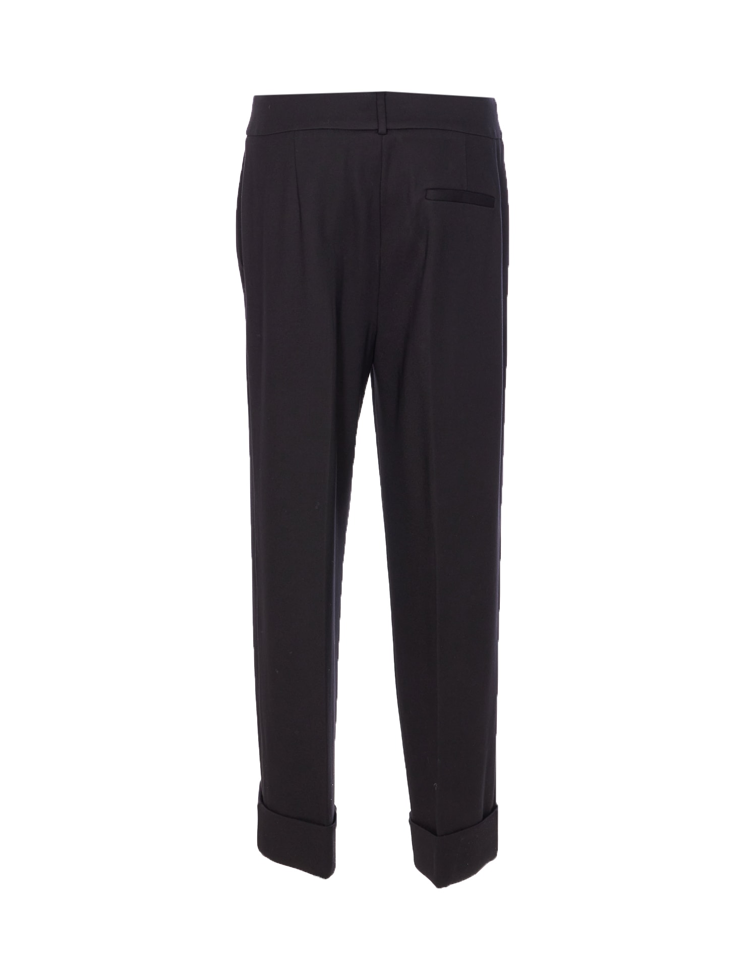 Liu •jo Button-cuffed Tailored Trousers In Black