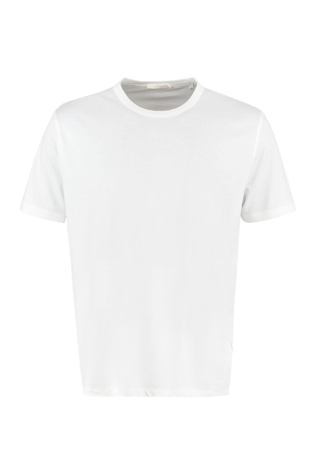 Our Legacy New Box Crewneck Jersey T-shirt In White Clean Jersey
