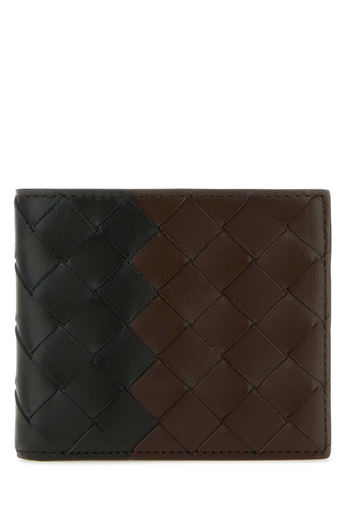 Shop Bottega Veneta Two-tone Leather Wallet In Multicolor
