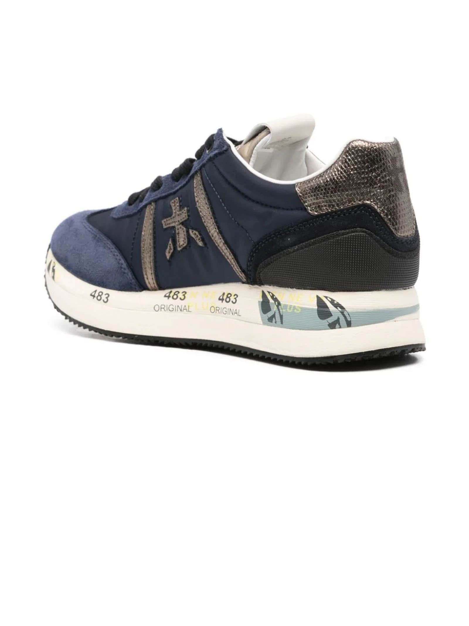 Shop Premiata Blue Conny Sneakers