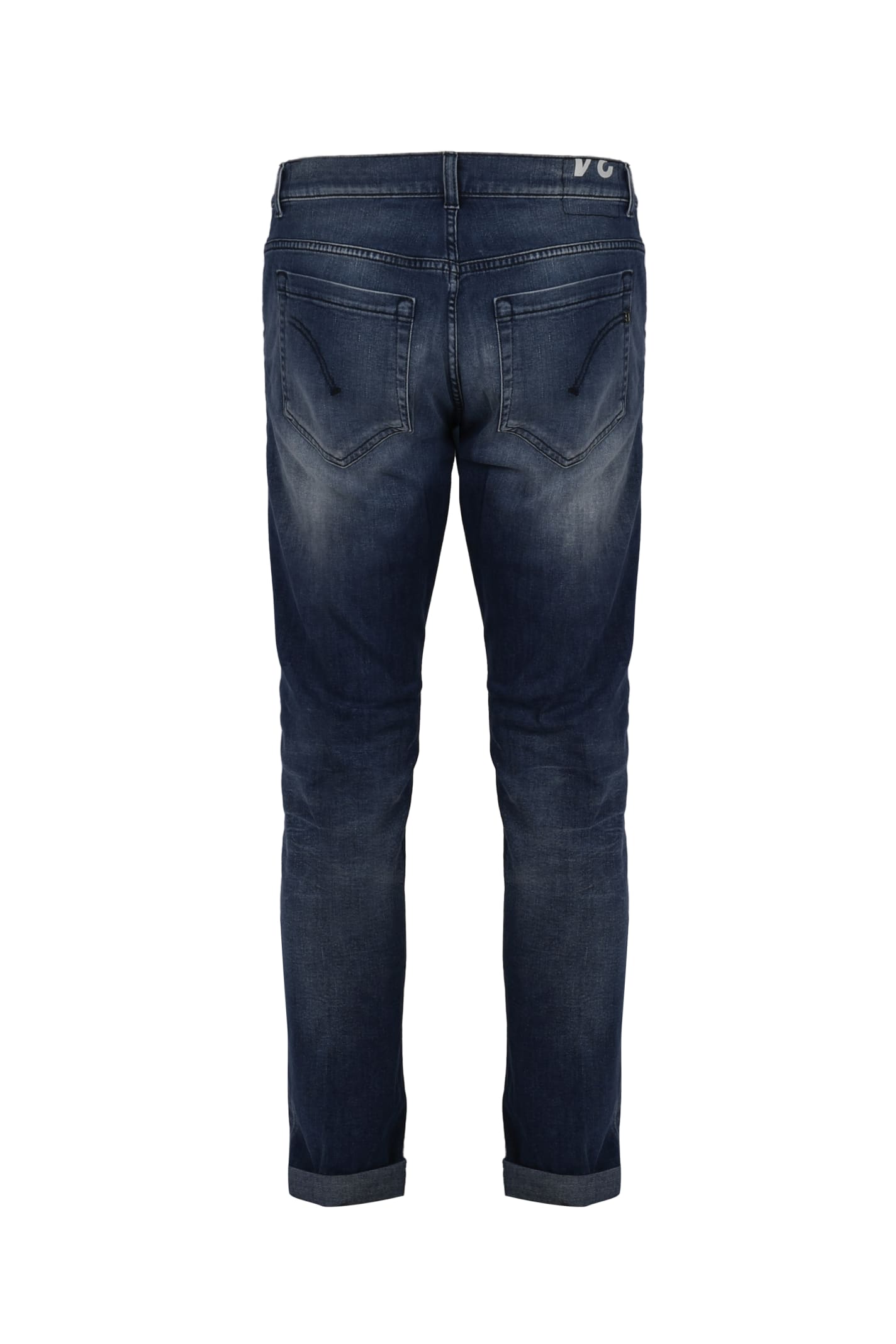 Shop Dondup Jeans George In Cotton In Blue