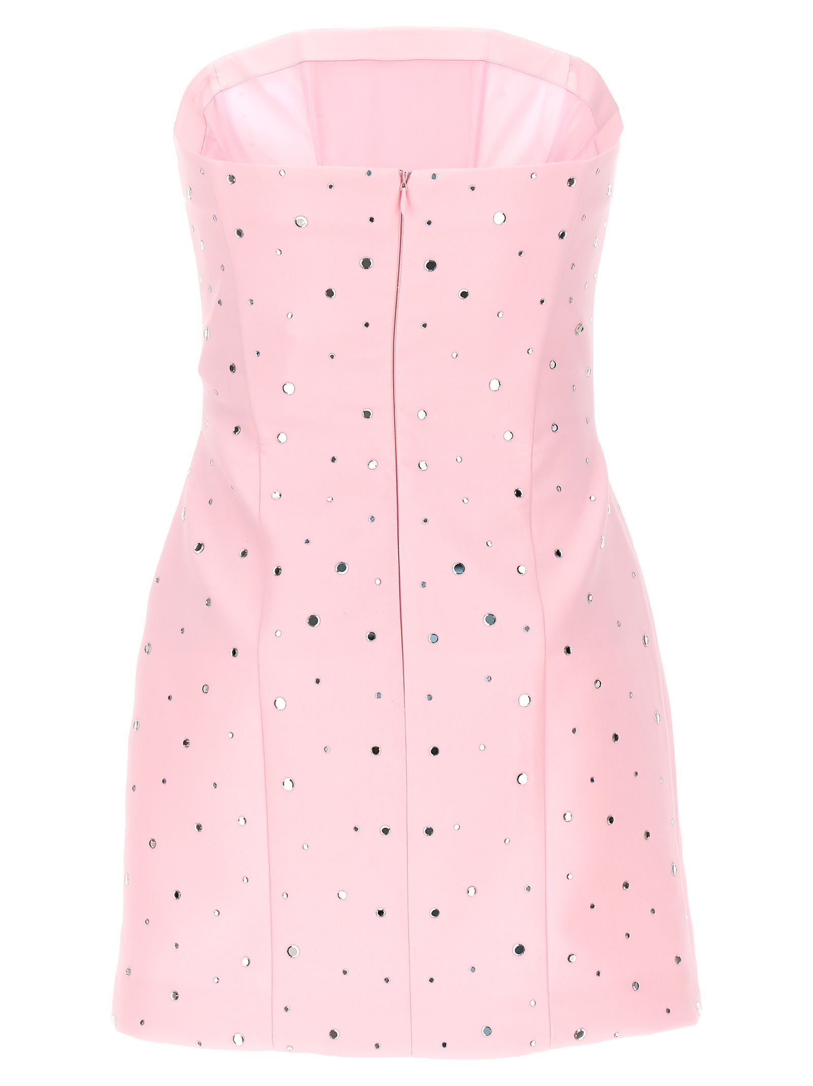 Shop Giuseppe Di Morabito All-over Crystal Dress In Pink