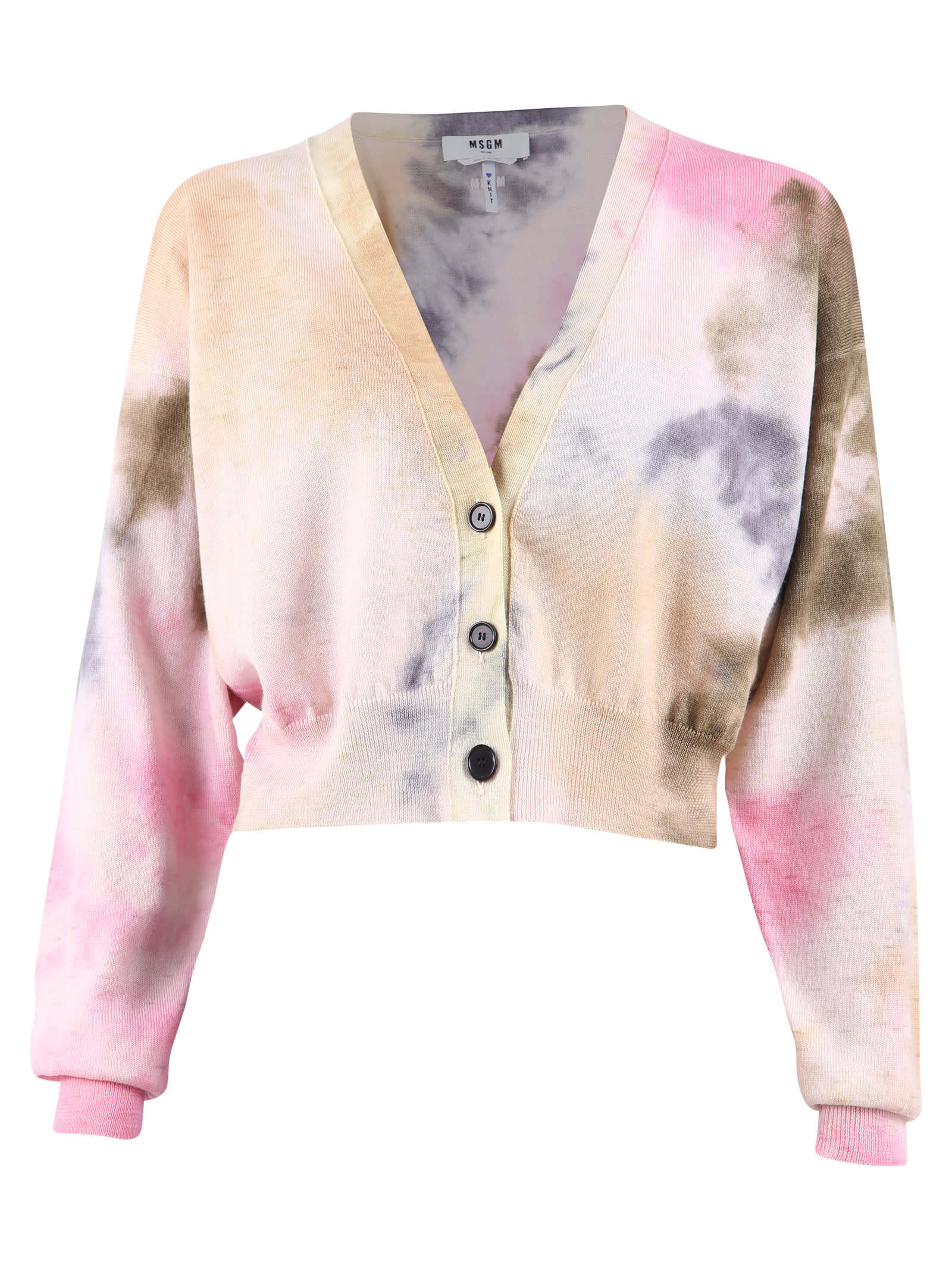 MSGM TIE DYE CARDIGAN,11209622