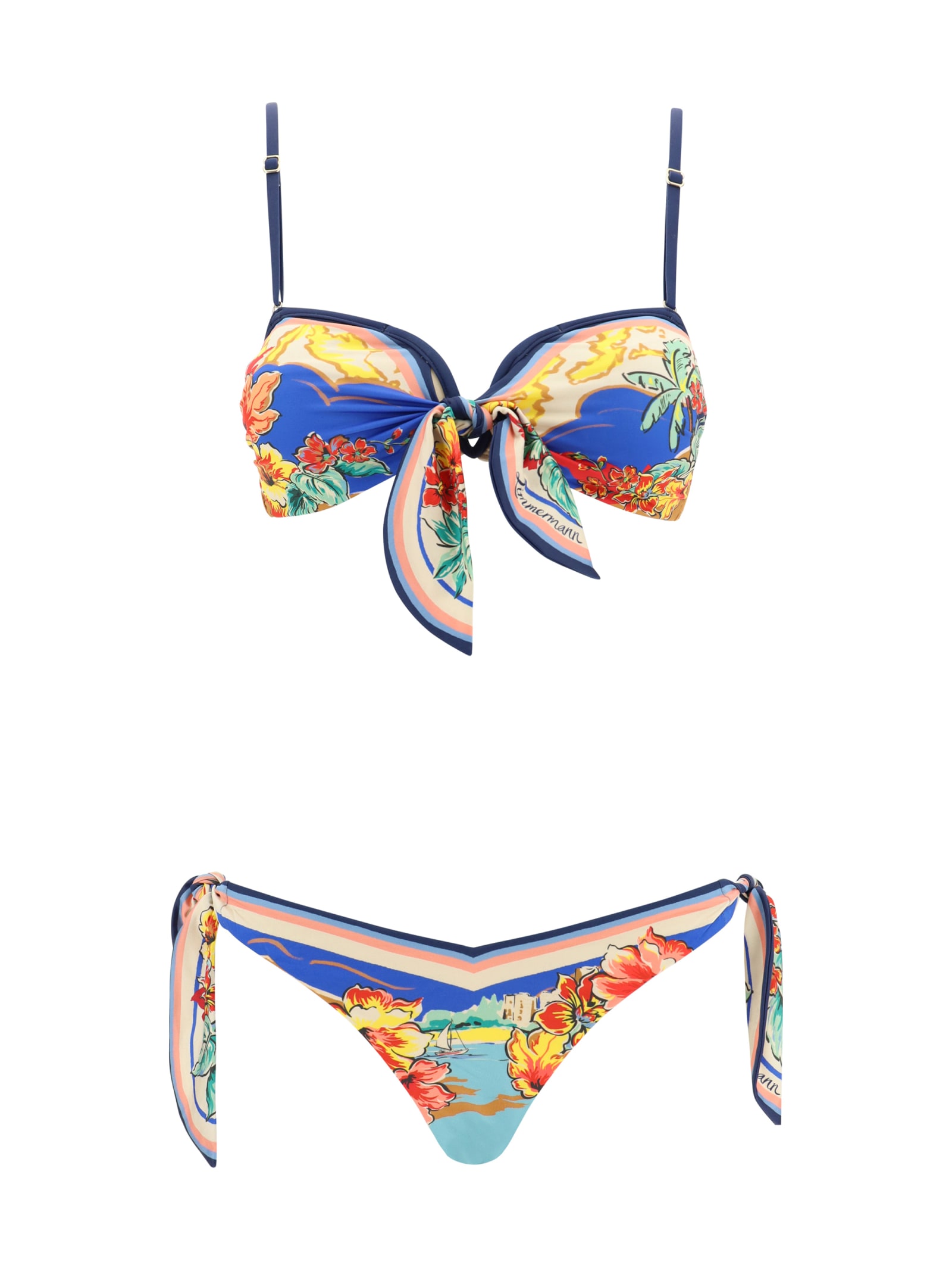 Shop Zimmermann Alight Swimsuit In Multicolor