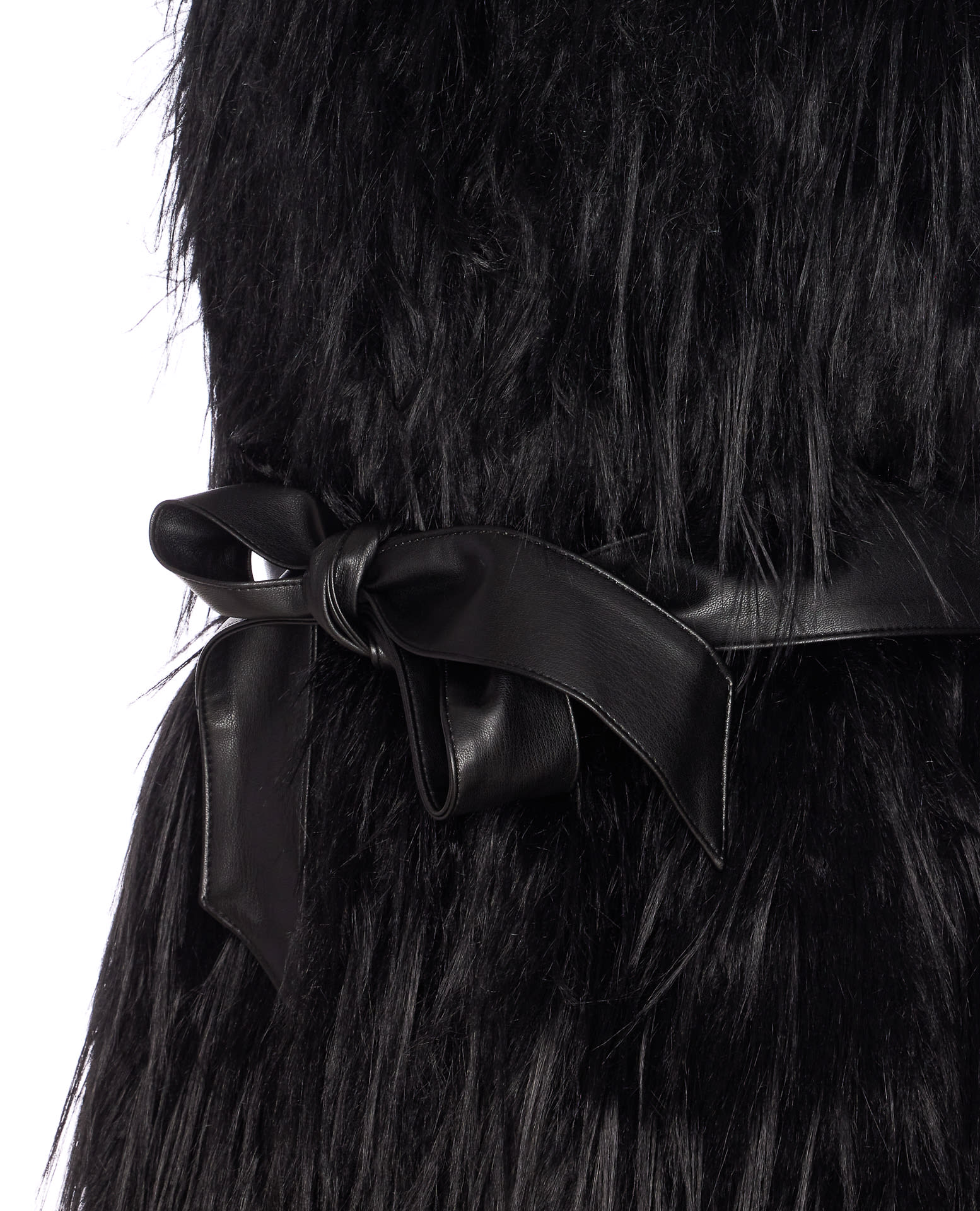 Pinko Neva Faux Fur Vest In Black