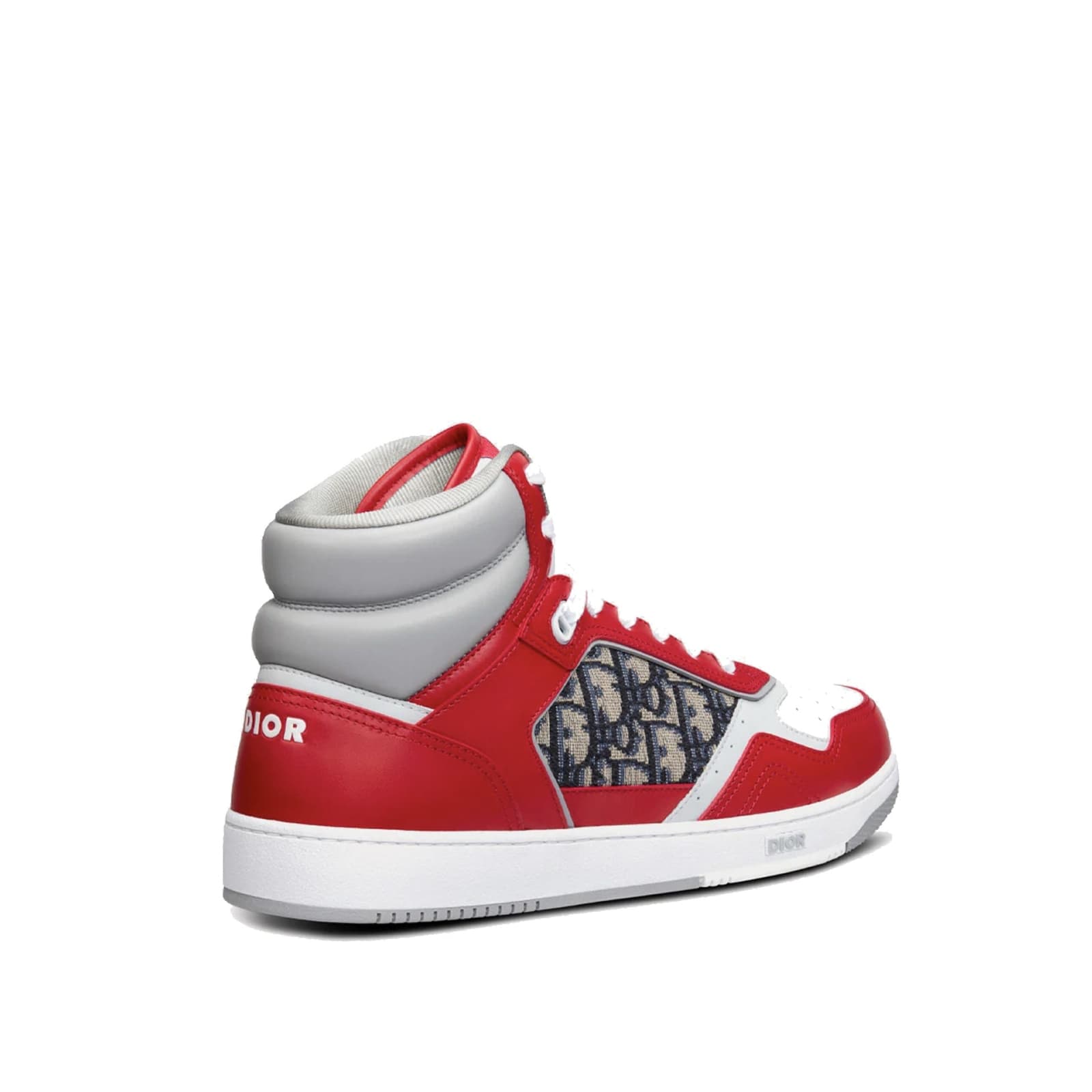 Dior Oblique High-top Sneakers Men In Red
