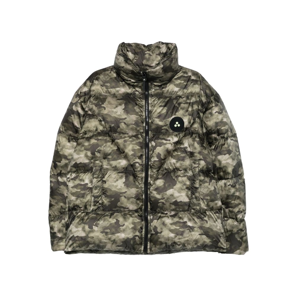 Peuterey Camouflage Cotton Jacket In Green