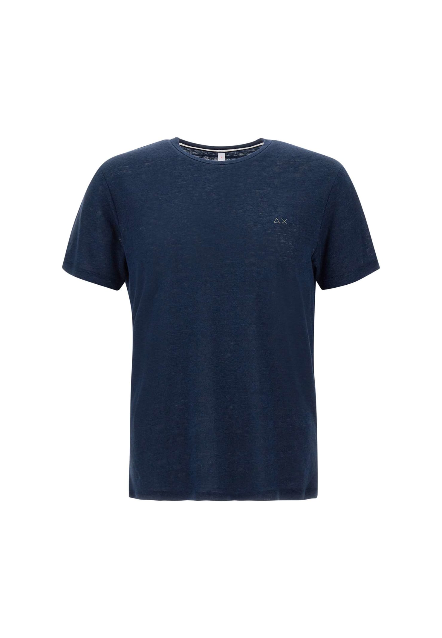 SUN 68 SOLID LINEN T-SHIRT