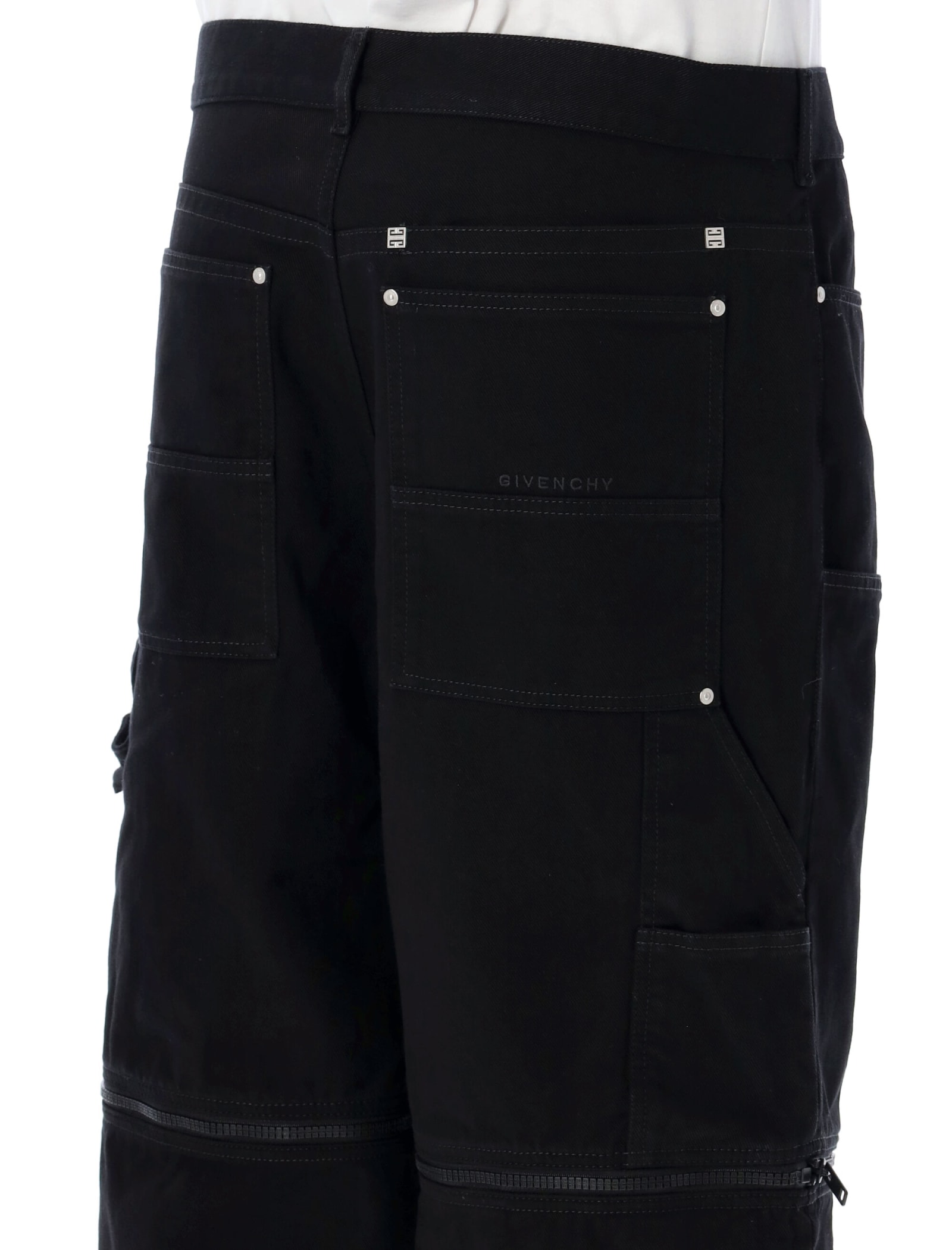 Shop Givenchy Cargo Pants In Black