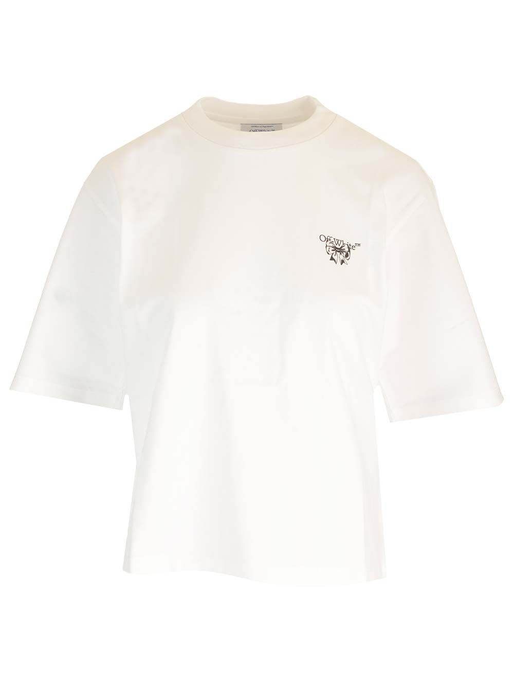 Shop Off-white Bow Arrow T-shirt In White