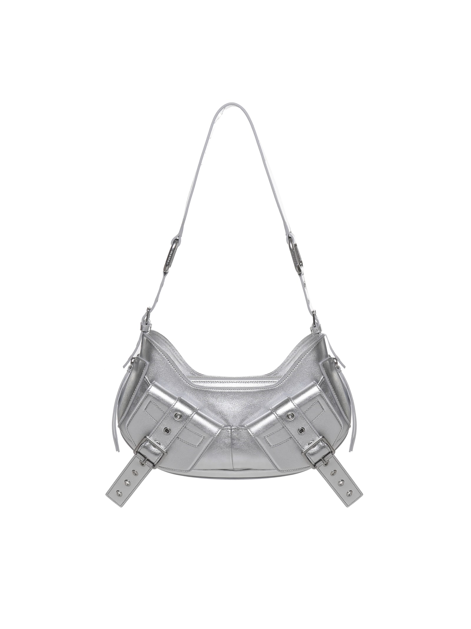 Shop Biasia Y2k.001 Shoulder Bag In Silver