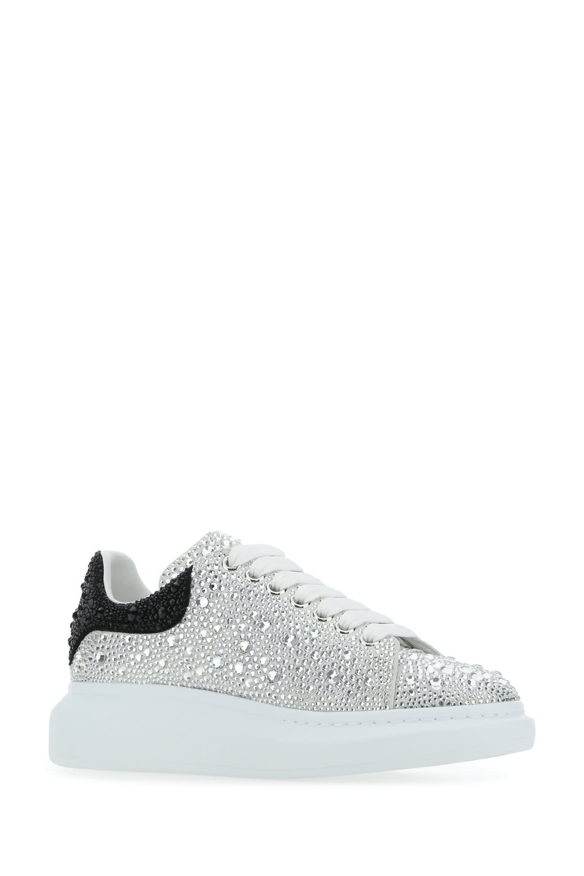 Shop Alexander Mcqueen Sneakers In Whiblkcrystaljet