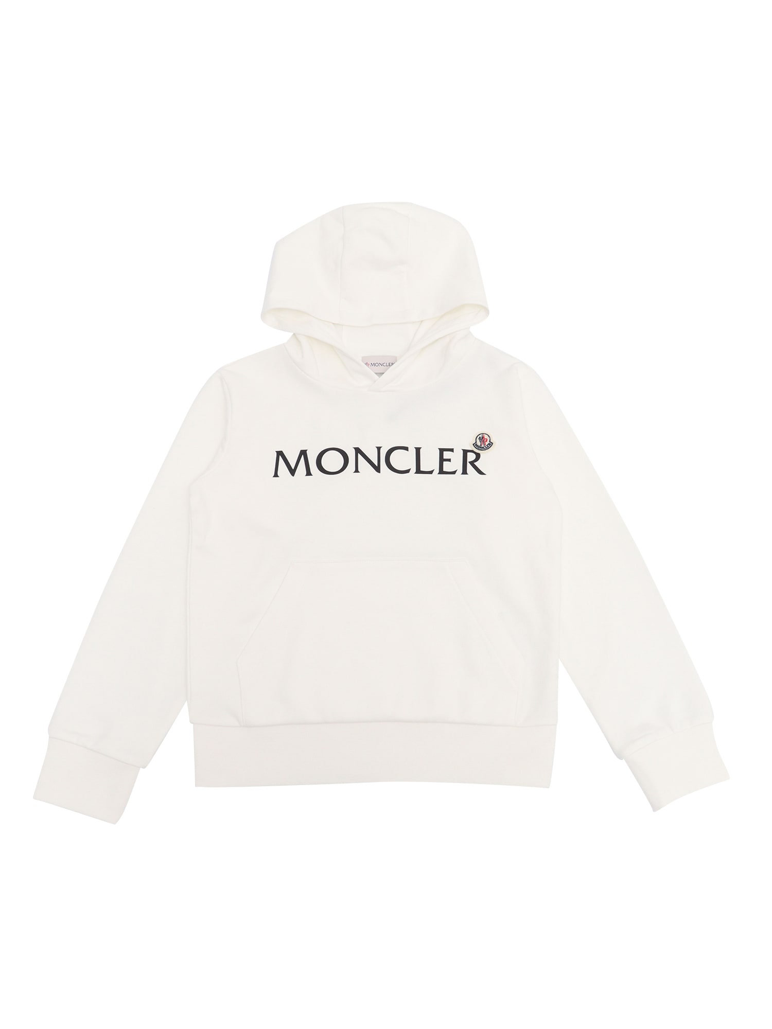 Moncler Hoodie Sweater In Beige