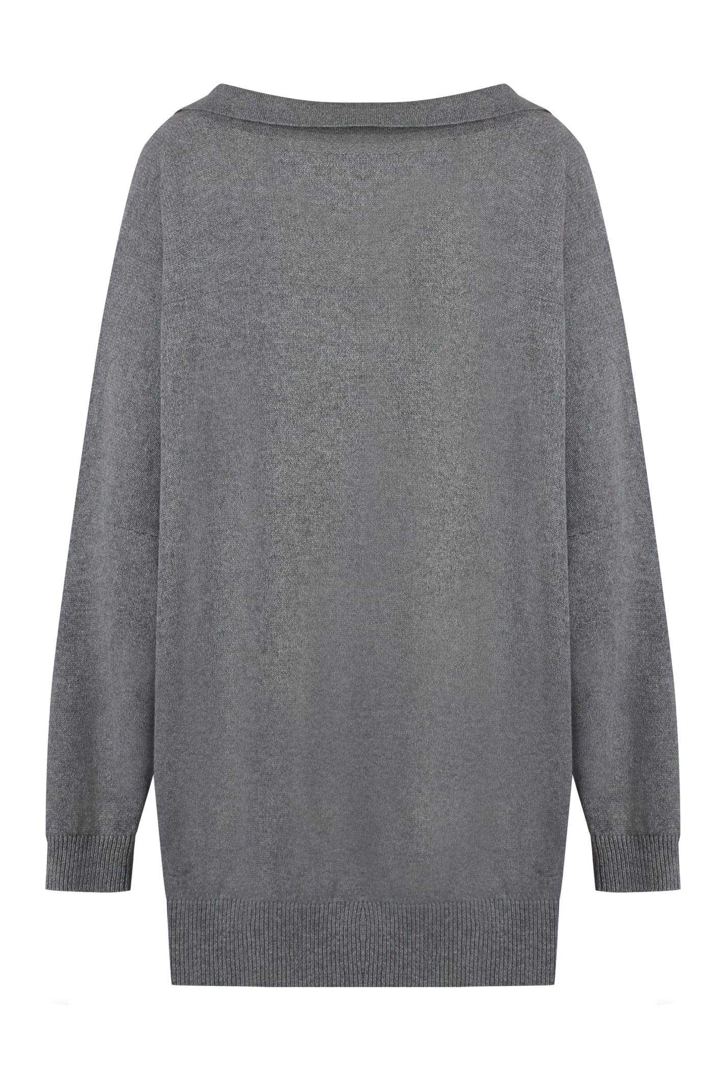 Shop Stella Mccartney Cashmere V-neck Sweater In Grey