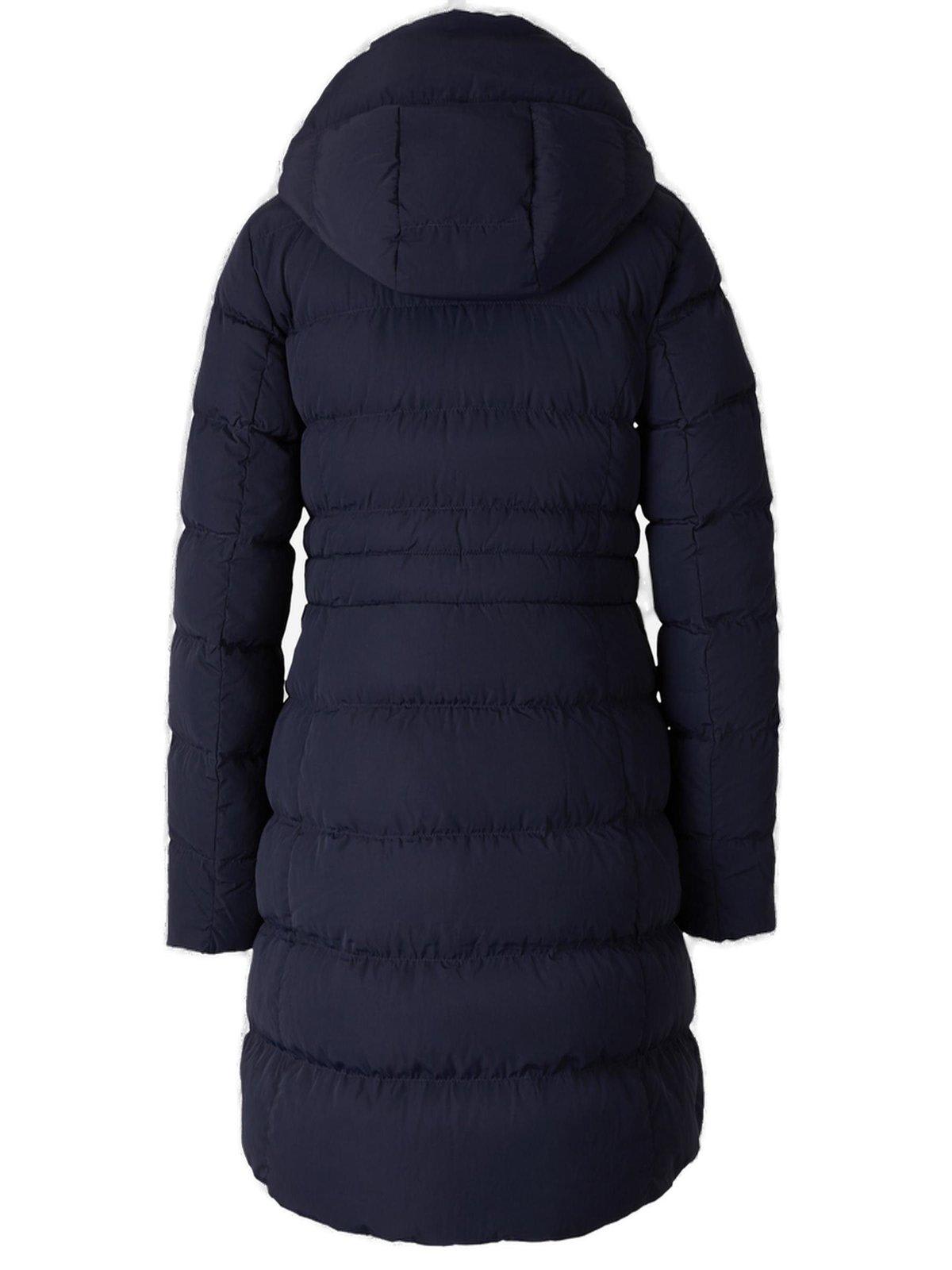 Canada Goose Zip-up Hooded Padded Parka In Blue