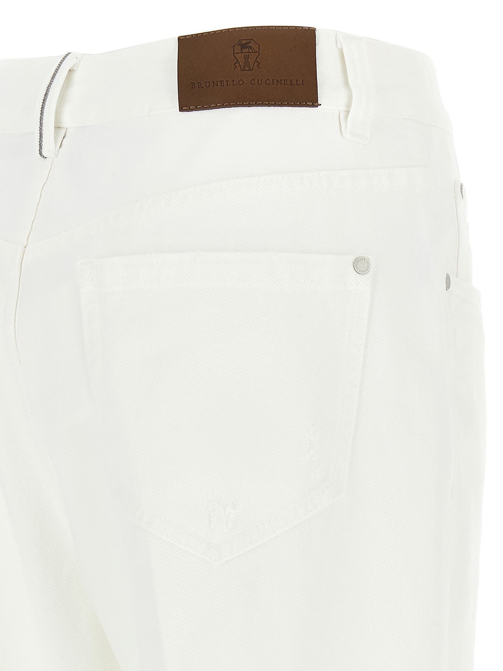 Brunello Cucinelli Wide-leg Trousers In Naturale