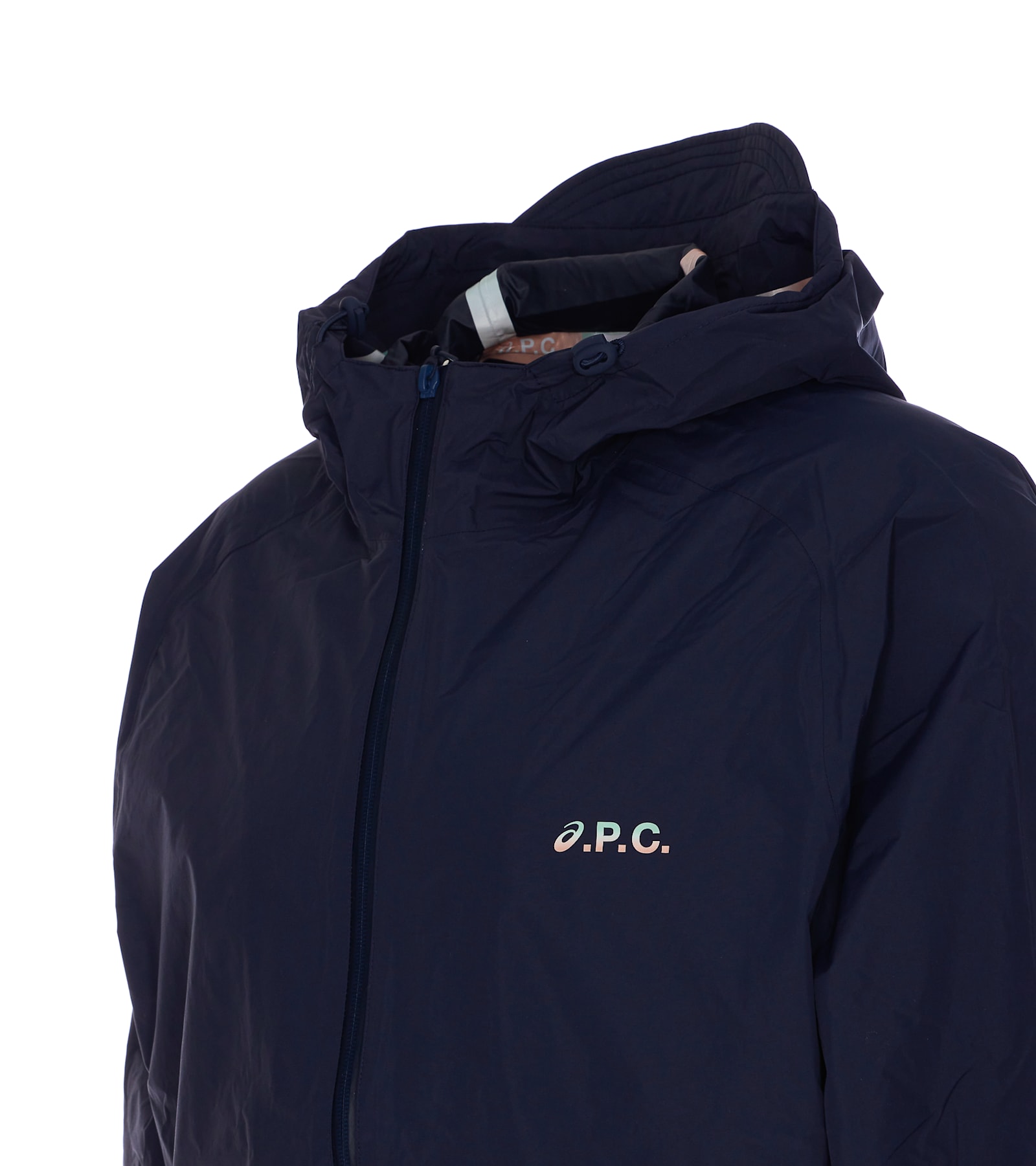 Apc Asics Interaction Logo-print Shell Hooded Jacket