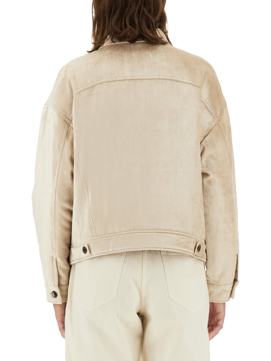 Shop Brunello Cucinelli Padded Shirt In Beige