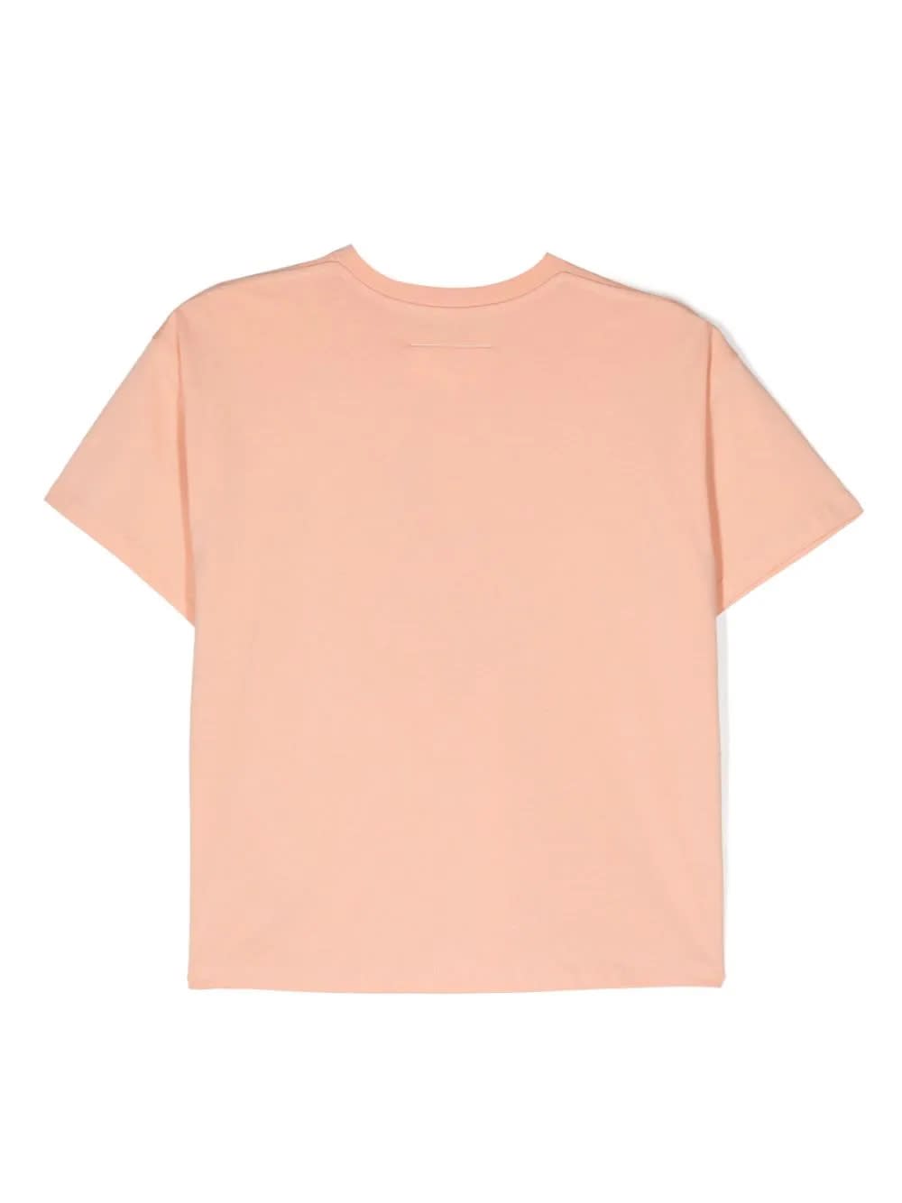 Shop Mm6 Maison Margiela Logo T-shirt In Pink