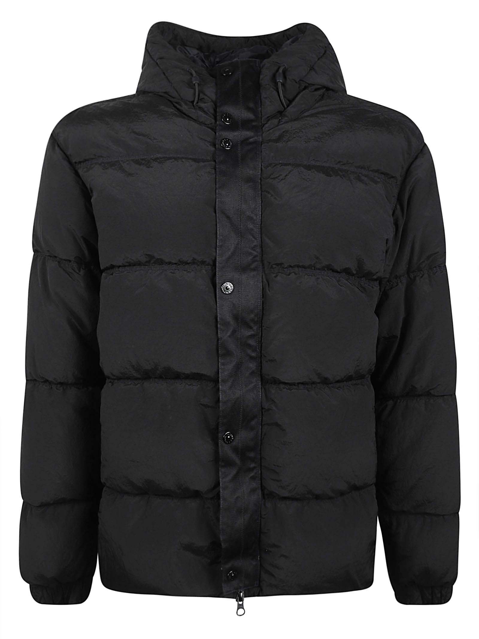 STONE ISLAND BUTTONED PADDED JACKET 