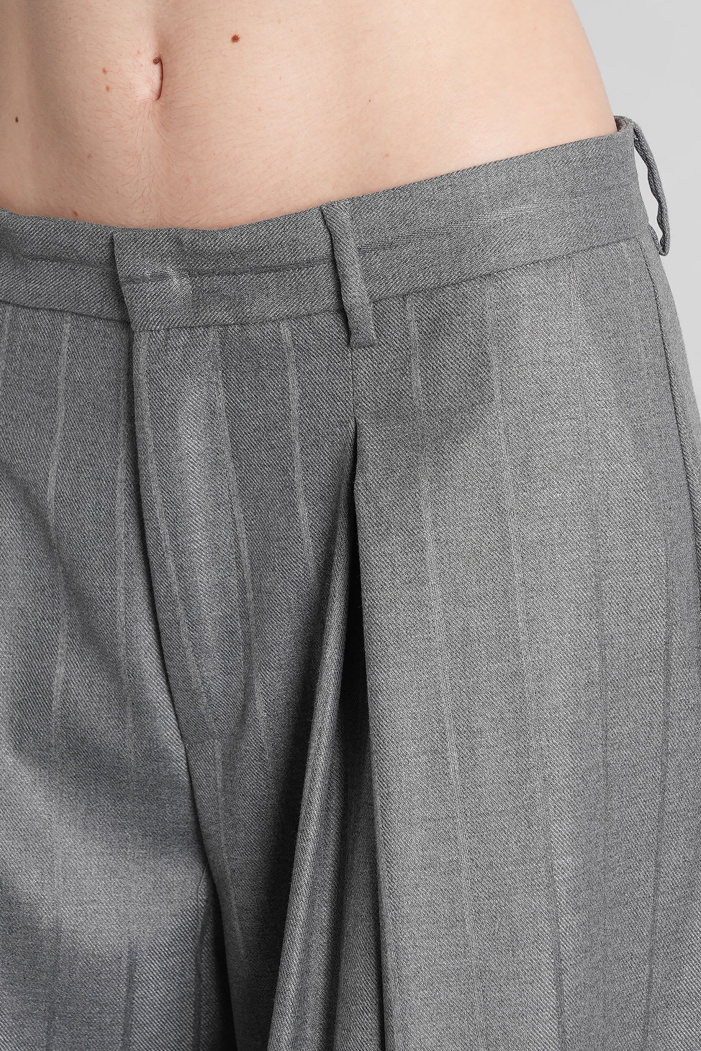 The Andamane Tara Pants In Grey Polyester In Gray