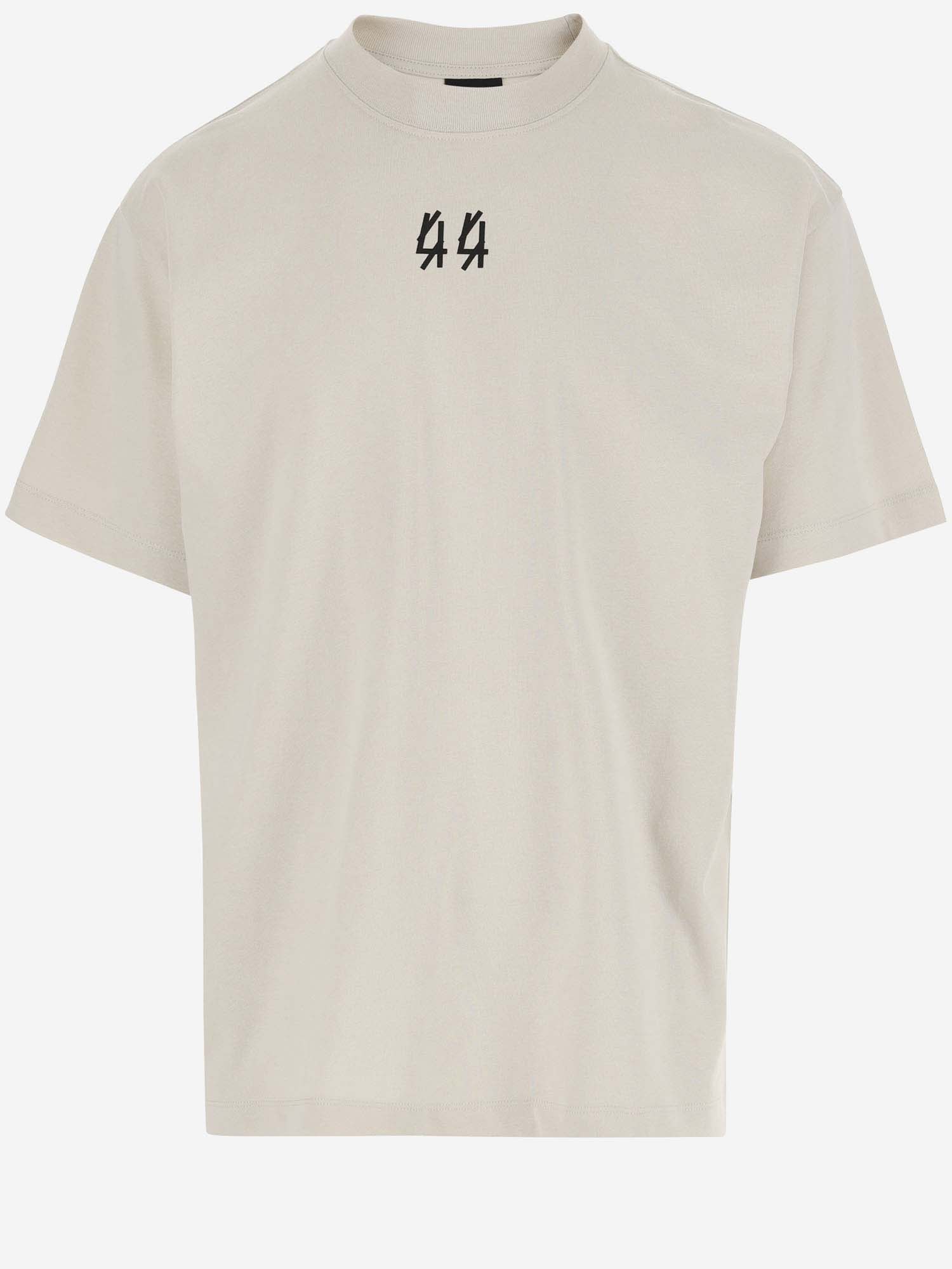 Shop 44 Label Group Cotton T-shirt With Logo In White