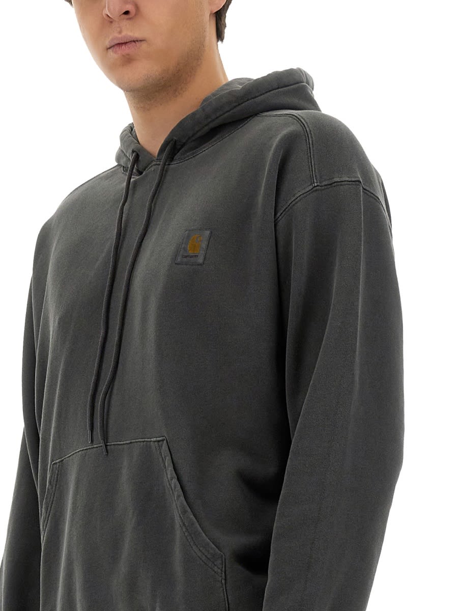 Shop Carhartt Neslon Sweatshirt In Black