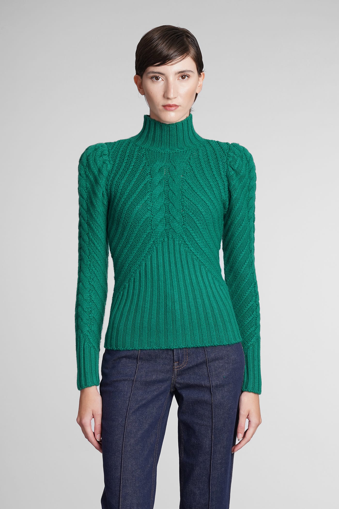 Zimmermann Knitwear In Green Wool