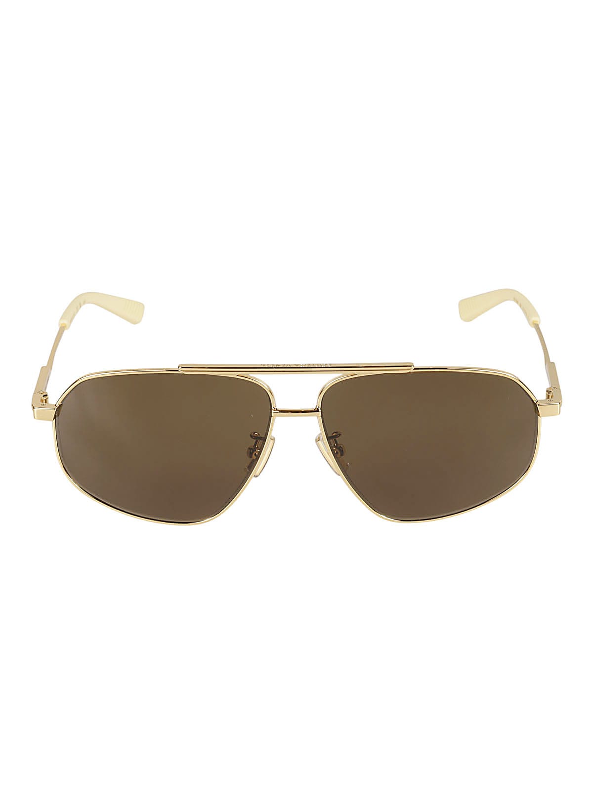 Gold-tone Aviatore Style Sunglasses