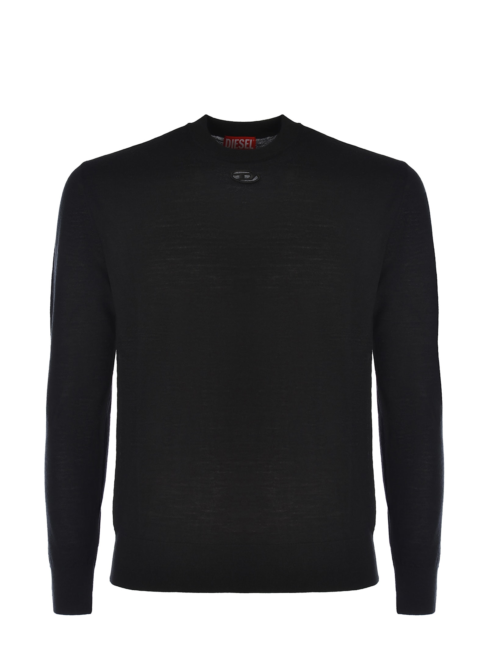 Shop Diesel Pullover  Made Of Wool In Black